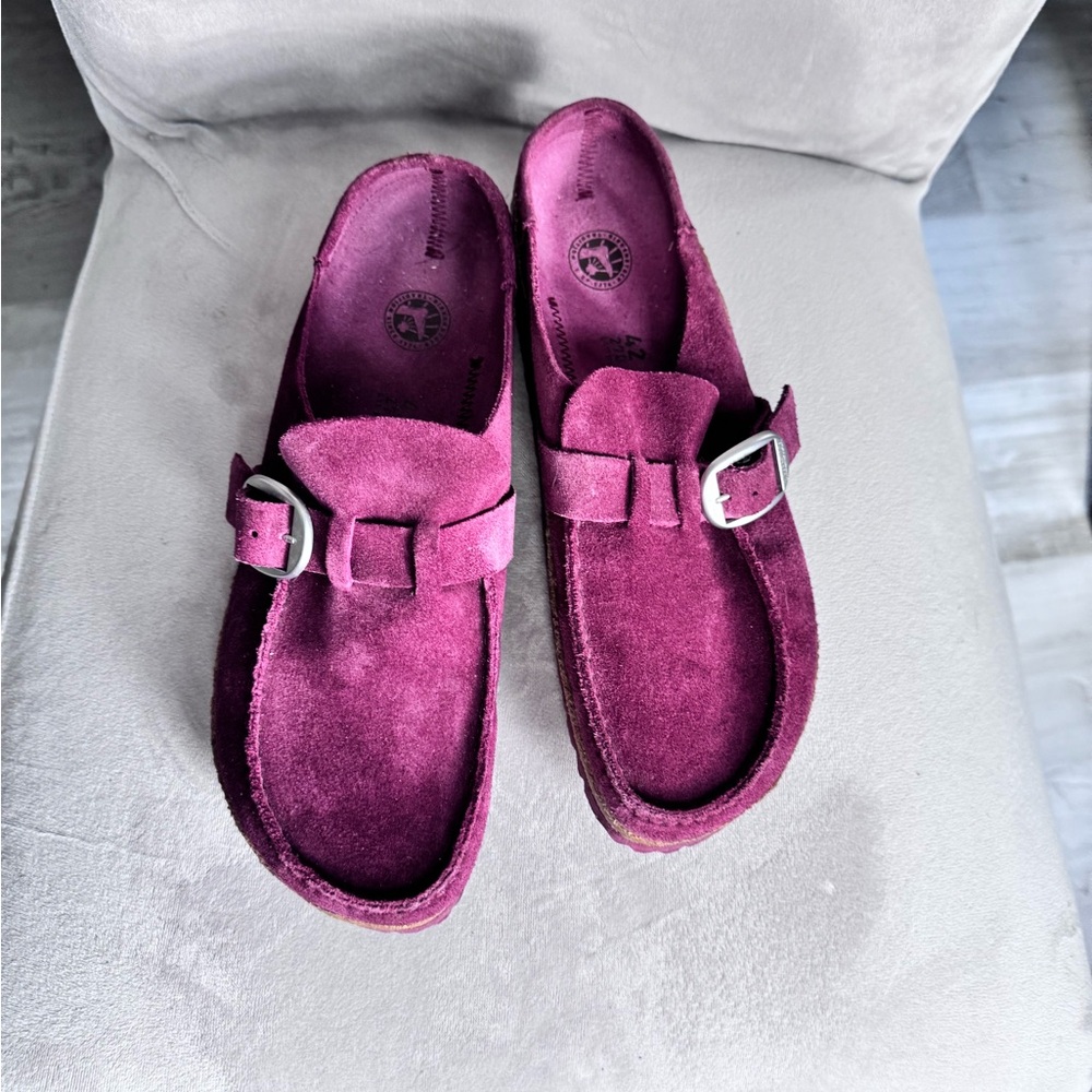 Women's Suede Loafers in Rich Purple